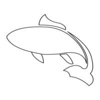 vecteur d'illustration d'icône de poisson