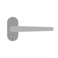 icône de vecteur de sortie de symbole de sécurité d'architecture de poignée de porte. détail conept bouton de verrouillage d'accès plat accueil