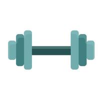 forme d'icône vectorielle de gym active athlétique haltère. entraînement de fitness sportif biceps musculaire. équipement d'exercice en métal vecteur