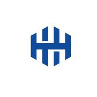 hh alphabet lettres initiales monogramme logo pro vecteur