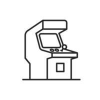 icône de la machine d'arcade. illustration vectorielle plane. vecteur