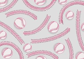 Vector de motifs de lèvres de baseball