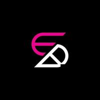 conception créative du logo de lettre eb avec graphique vectoriel, logo eb simple et moderne. vecteur