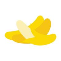 trois images vectorielles d'icônes plates de banane accompagnées d'illustration de conception vecteur