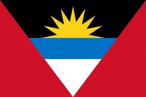 drapeau antigua et barbuda symbole d'illustration vectorielle icône nationale du pays. liberté nation drapeau antigua-et-barbuda indépendance patriotisme célébration conception gouvernement international symbolique officiel vecteur