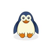 personnage mignon de pingouin vecteur