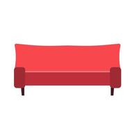 canapé canapé illustration icône de vecteur de meubles. style de salon intérieur de la maison. détendez-vous siège plat confortable. divan graphique de canapé de mode