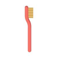 brosse à dents pour illustration vectorielle d'hygiène dentaire. nettoyer l'icône de brosse de santé de soins dentaires blanc isolé. symbole de protection médicale saine et signe de nettoyage de l'équipement buccal. outil de brossage pour salle de bain vecteur