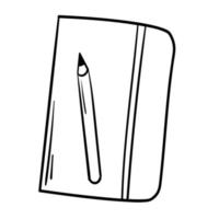 autocollant de bloc-notes doodle pour les notes vecteur