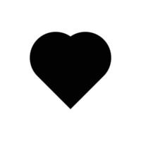 icône de coeur. isolé sur fond blanc. symbole d'amour. vecteur