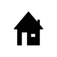 icône de la maison. vecteur d'illustration de symbole de maison à utiliser dans les applications web. pictogramme plat maison isolé. rester à la maison.