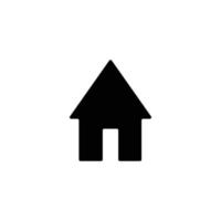 vecteur d'icône de maison, logo solide, pictogramme isolé sur blanc, illustration de symbole parfait de pixel