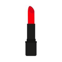 rouge à lèvres cosmétique vecteur beauté féminine illustration icône blanc isolé. mode maquillage rouge à lèvres cosmétique glamour femme maquillage symbole. belle accessoire dame romance produit icône mode