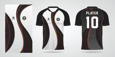 modèle de conception de maillot de football vecteur