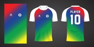 modèle de conception de maillot de football vecteur