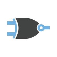 icône bleue et noire du glyphe de la porte xnor vecteur