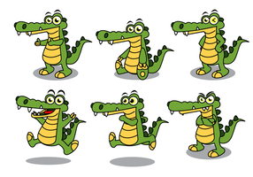 Vecteur gratuit de mascotte de gator