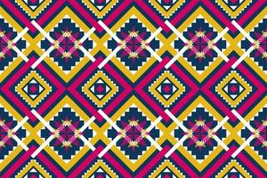 motif géométrique ethnique harmonieux de broderie tribale, folklorique et de style mexicain. conception pour le fond, papier peint, illustration vectorielle, tissu, vêtements, tapis, emballage.