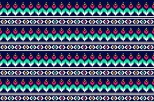 tissu motif ethnique art. modèle sans couture ikat en tribal. style américain, mexicain. conception pour le fond, papier peint, illustration vectorielle, tissu, vêtements, tapis, textile, batik, broderie.