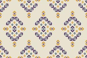 abstrait ethnique oriental ikat modèle sans couture traditionnel. tissu style indien. conception pour le fond, papier peint, illustration vectorielle, tissu, vêtements, tapis, textile, batik, broderie. vecteur