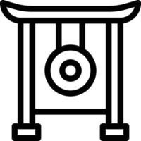 illustration vectorielle de gong sur fond.symboles de qualité premium.icônes vectorielles pour le concept et la conception graphique. vecteur