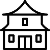 illustration vectorielle de monastère sur un fond. symboles de qualité premium. icônes vectorielles pour le concept et la conception graphique. vecteur