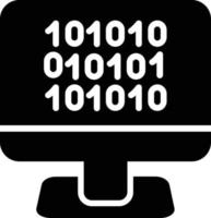 icône de glyphe de code vecteur