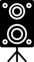 icône de glyphe de haut-parleur vecteur
