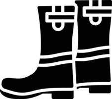 icône de glyphe de chaussures vecteur