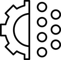 icône de la ligne de numérisation vecteur