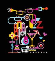 illustration vectorielle jazz vecteur