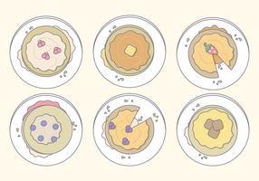 Crêpes vectorielles vecteur