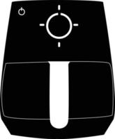 icône d'appareil de friture de cuisson sur fond blanc. signe de friteuse. symbole du panier d'huile. style plat. vecteur