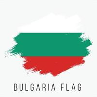 drapeau de vecteur grunge bulgarie