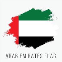 drapeau de vecteur des Émirats arabes unis grunge