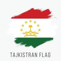 drapeau de vecteur grunge tajkistan