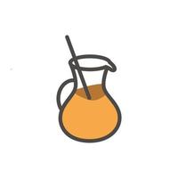 illustration vectorielle de jus d'orange, une conception très appropriée pour les sites Web, les applications, les bannières, etc. vecteur