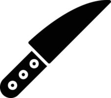 icône de glyphe de couteau de coupe vecteur