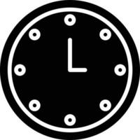 icône de glyphe d'horloge vecteur