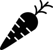 icône de glyphe de carotte vecteur