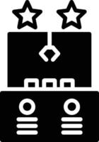 icône de glyphe de machine à griffes vecteur