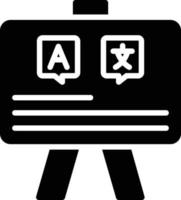 icône de glyphe de tableau noir vecteur