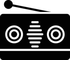 icône de glyphe radio vecteur