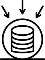 icône de collecte de données vecteur