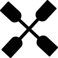 icône de glyphe de pagaie vecteur