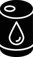 icône de glyphe de berral d'huile vecteur
