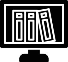 icône de glyphe de reliure vecteur