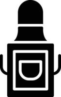 icône de glyphe de tablier vecteur