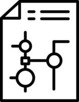icône de ligne de nœuds vecteur