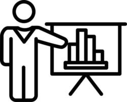 icône de présentation d & # 39; entreprise vecteur